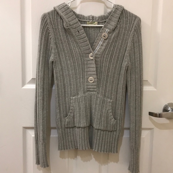 Old Navy Sweaters - Gray Button Up Sweater with a Hood Old Navy Sweaters - Gray Button Up Sweater with a Hood